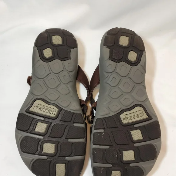 Merrell Bracken Brown Leather Sandals - Picture 4 of 9